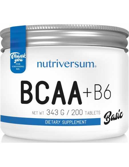 Nutriversum - BASIC - BCAA + B6 - 200tab