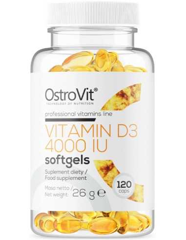 OstroVit Vitamin D3 4000 IU 120 softgels
