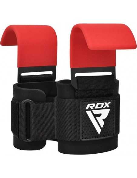 RDX W5 Weight Lifting Hook Straps - Red