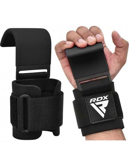 RDX W5 Weight Lifting Hook Straps - Black