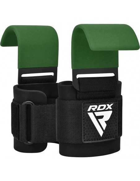 RDX W5 Weight Lifting Hook Straps - Army Green