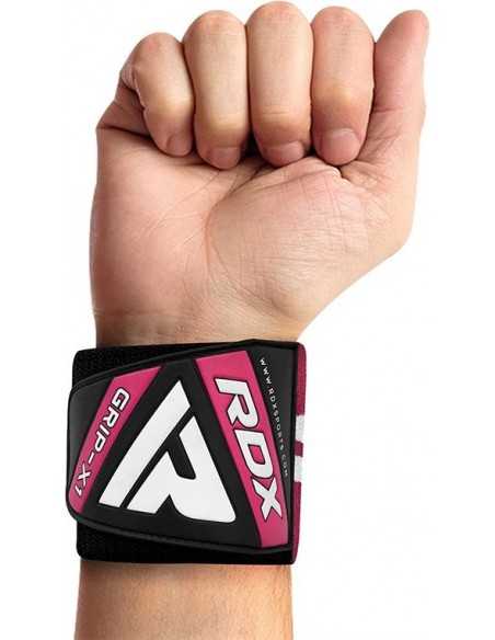 RDX W4 Wrist Support Wraps For Weight Lifting - Pink