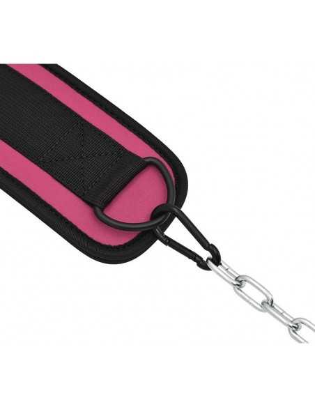 RDX T7 Weight Training Dipping Belt With Chain - Pink