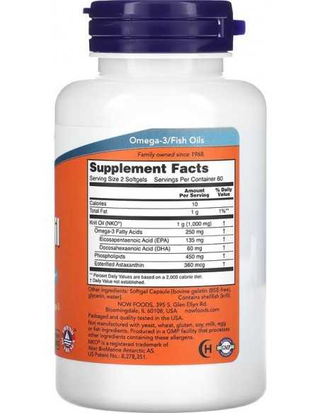 NOW Foods, Krill Oil, 500 mg, 120 Softgels