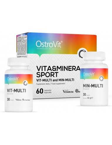 OstroVit VIT&MIN SPORT 60caps 2pack / Multivitamiinid Ja Mineraalid