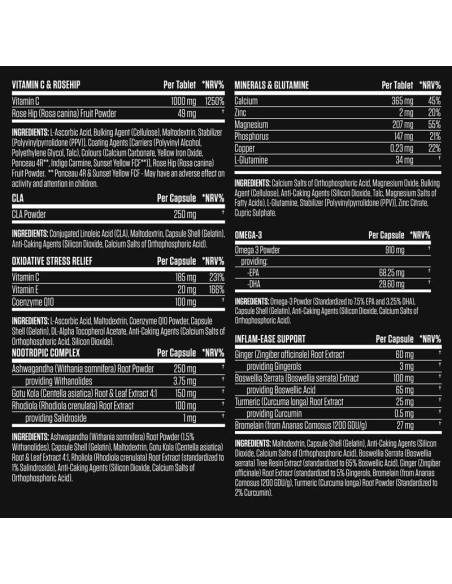 Applied Nutrition Black Stak - Ultimate Health Pack 30 Sachets | Applied Nutrition