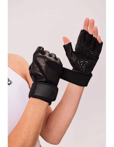 MARY wrist support leather gloves / naiste nahast randmetoega kindad | BiotechUSA