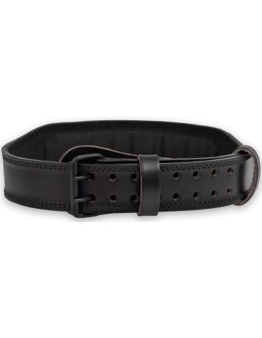 BODYBUILDING leather belt, black / Jõusaalivöö | BiotechUSA