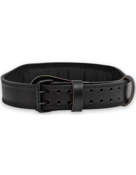 BODYBUILDING leather belt, black / Jõusaalivöö | BiotechUSA