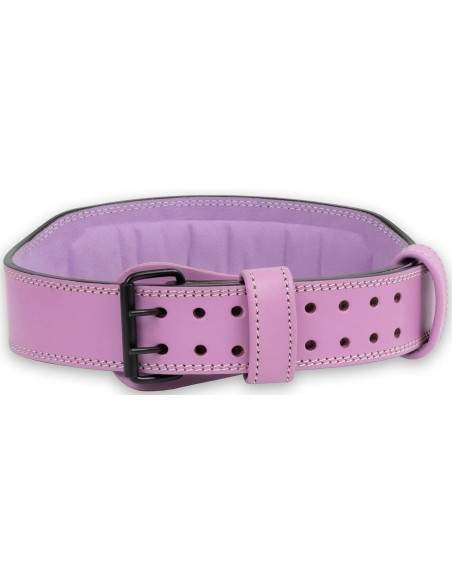 BODYBUILDING leather belt, purple / Jõusaalivöö | BiotechUSA