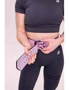 BODYBUILDING leather belt, purple / Jõusaalivöö | Jõusaalivööd – Os... 2