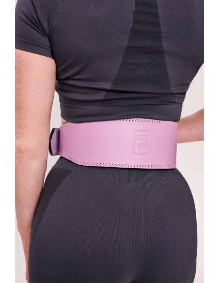 BODYBUILDING leather belt, purple / Jõusaalivöö | BiotechUSA