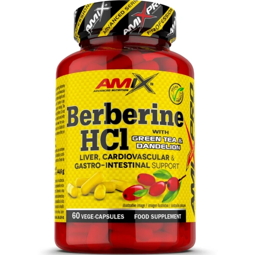 Berberine HCl with GreenTea & Dandelion 60cps | Amix Nutrition