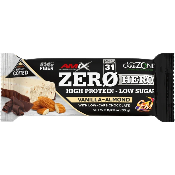 Low-Carb ZeroHero® Protein Bar 65g | Amix Nutrition