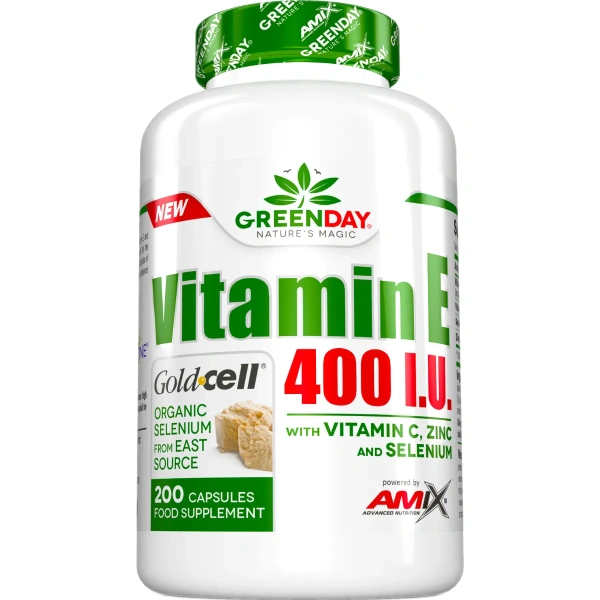 Vitamin E 400 I.U. LIFE+ 200caps | Amix Nutrition