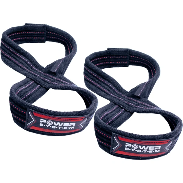Power System FIGURE 8 Lifting Straps - Must-Punane | Power System