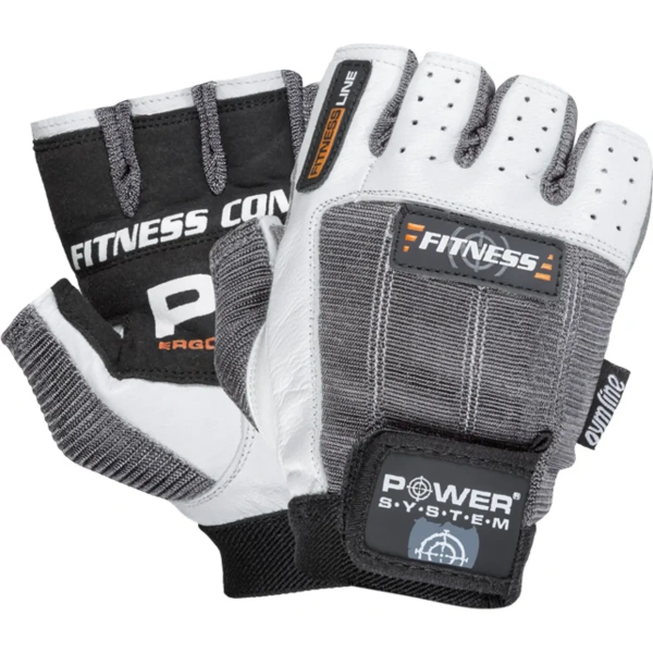 Power System Gloves Fitness - white/grey | Power System