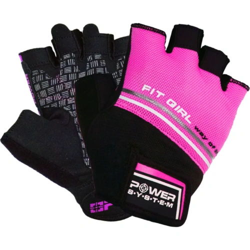 Power System, Fitness gloves FIT GIRL EVO, Pink | Power System