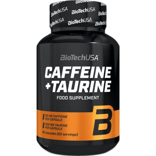 CAFFEINE&TAURINE - 60 capsules | BiotechUSA