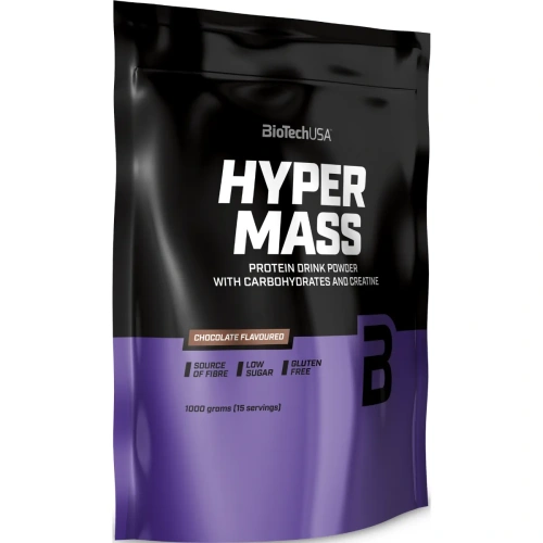 BioTechUSA Hyper Mass 5000 1kg - masas gaineris ar kreatīnu