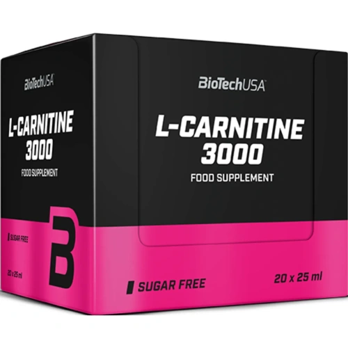L-Carnitine Amp 3000mg 20x25ml | BiotechUSA