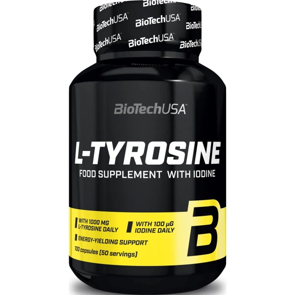 L-Tyrosine - 100 capsules | BiotechUSA