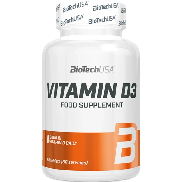 BioTechUSA Vitamin D3 2000 IU – 60 Tablets | BiotechUSA
