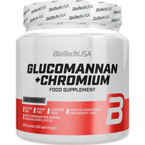 BioTechUSA Glucomannan + Chromium 225g | Sportlab.ee