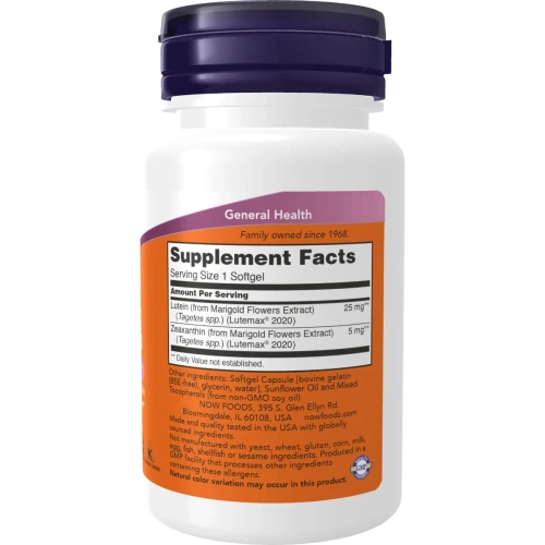 NOW Foods Lutein & Zeaxanthin - 60 softgels | Now Foods