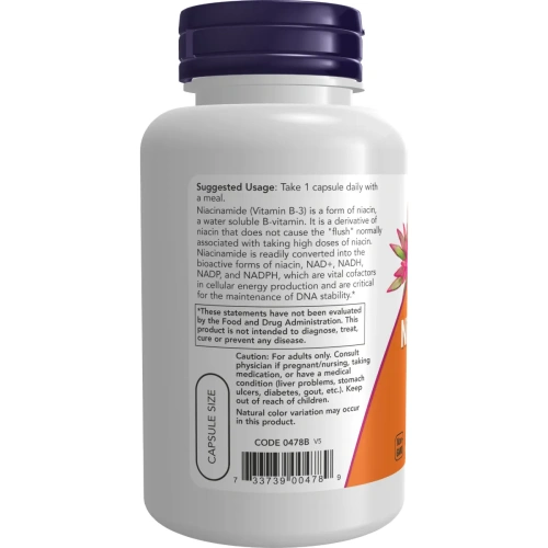 Now Foods, Niacinamide, 500mg - 100caps | Now Foods
