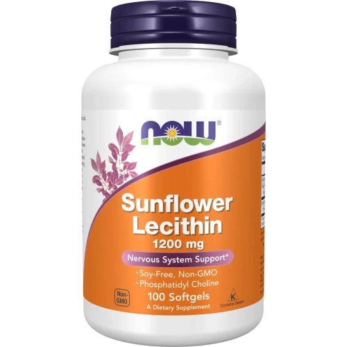 NOW Foods Sunflower Lecithin, 1200mg, 100 softgels | Now Foods