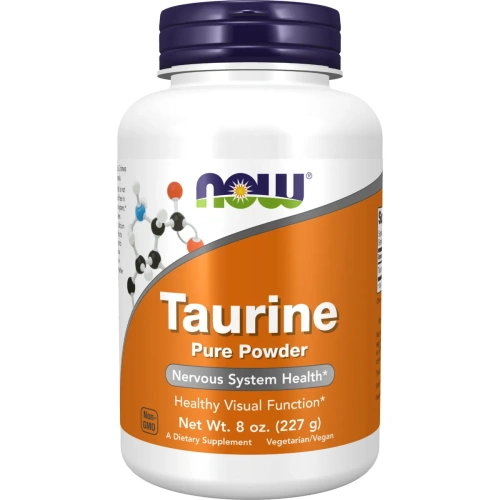 NOW Foods Taurine, Pure Powder, 227g | Muut aminohapot – Osta nyt S...