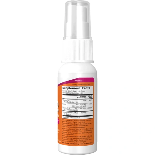 NOW Foods Vitamin B-12, Liposomal Spray - 59 ml | B-vitamiini – Ost... 2