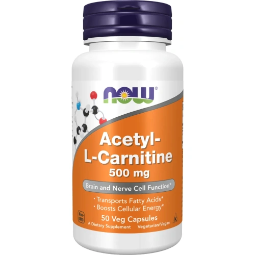 NOW Foods, Acetyl-L- Carnitine, 500 mg, 50 Veg Capsules | Now Foods
