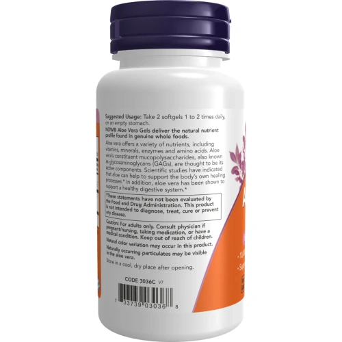 Now Foods, Aloe Vera Gels, 100 Softgels | Now Foods