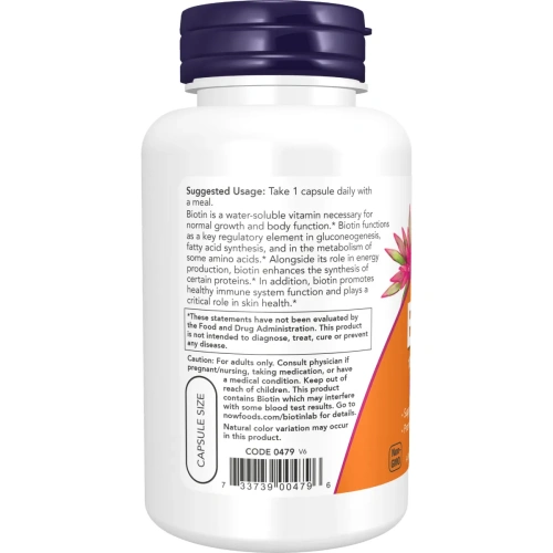 Now Foods, Biotin, 10,000 mcg, 120 Veg Capsules | Now Foods