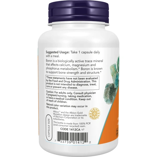 Now Foods, Boron, 3 mg, 250 Veg Capsules | Now Foods
