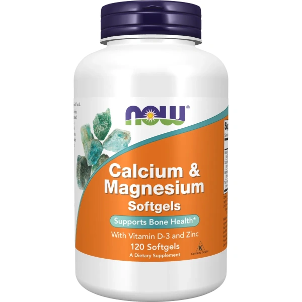 Now Foods, Calcium & Magnesium with Vitamin D-3 and Zinc (Kaltsium & Magneesium koos Viitamiin D3 & Tsink) , 120 geelkapslit | Now Foods