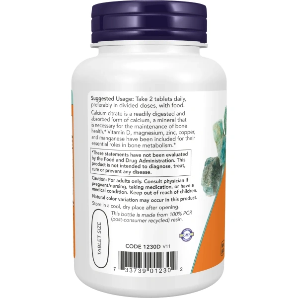 Now foods, Calcium Citrate (Kaltsiumtsitraat), 100 tabletti | Now Foods