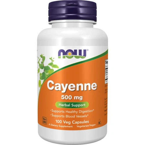 NOW Foods, Cayenne, 500 mg, 100 Veg Capsules | Superfoods & Greens ...