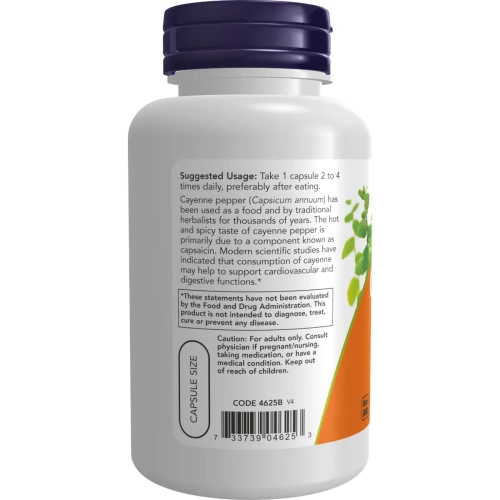 NOW Foods, Cayenne, 500 mg, 100 Veg Capsules | Now Foods