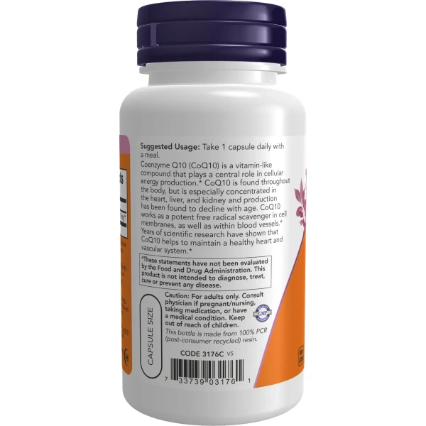 Now Foods, CoQ10, 200 mg, 60 Veg Capsules | Now Foods