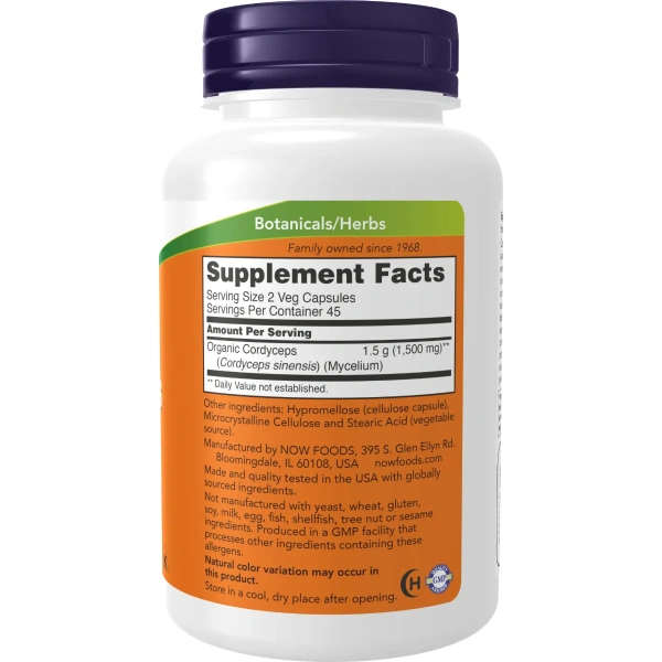 Now Foods, Cordyceps, 750 mg, 90 Veg Capsules | Now Foods