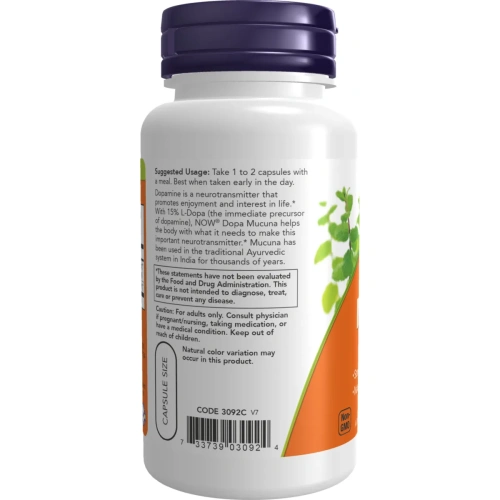 NOW Foods, Dopa Mucuna, 90 Veg Capsules | Now Foods