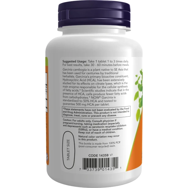 Now Foods, Garcinia, 1000 mg, 120 tabletti | Now Foods
