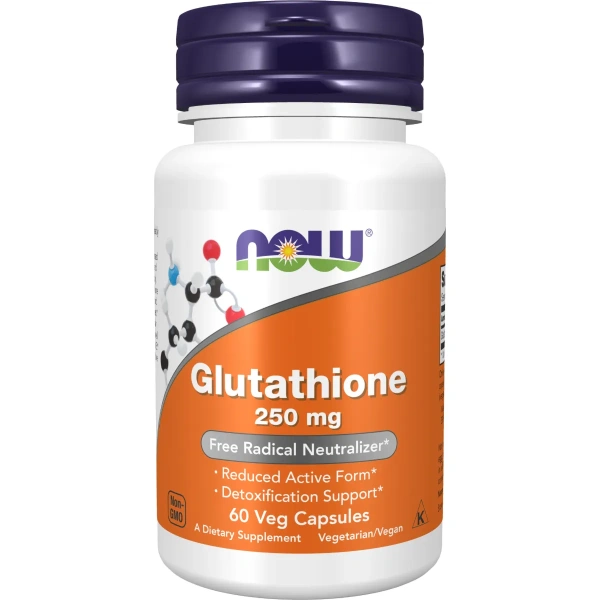 NOW Foods, Glutathione, 250 mg, 60 Veg Capsules | Now Foods