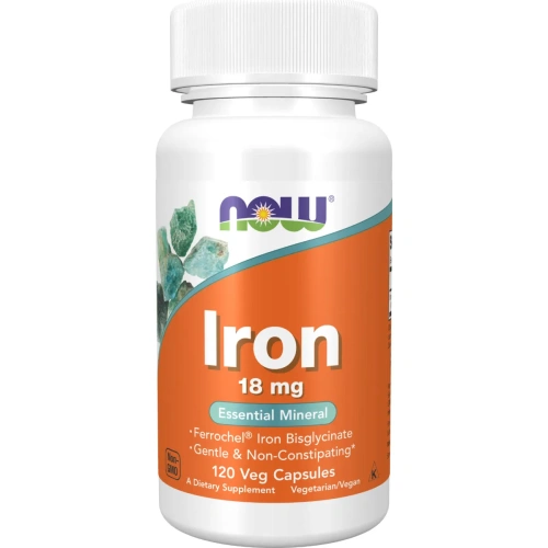 Now Foods, Iron (Raud), 18 mg, 120 kapslit | Now Foods