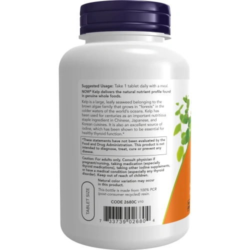 Now Foods, Kelp (Pruunvetikas), 150 mcg, 200 Tabletti | Now Foods