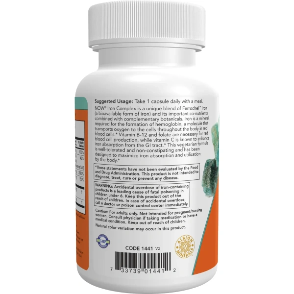 Now Foods, Iron Complex Caps (Raua kompleks), 100 kapslit | Now Foods
