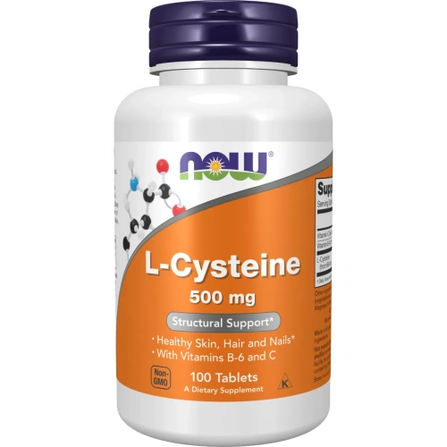 Now Foods, L-Cysteine (L-tsüsteiin), 500 mg, 100 Tabletti | Ravinto...